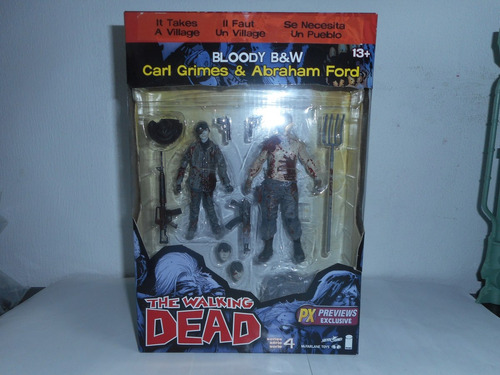 Carl Grymes Y Abrahan Ford Figuras The Walking Dead