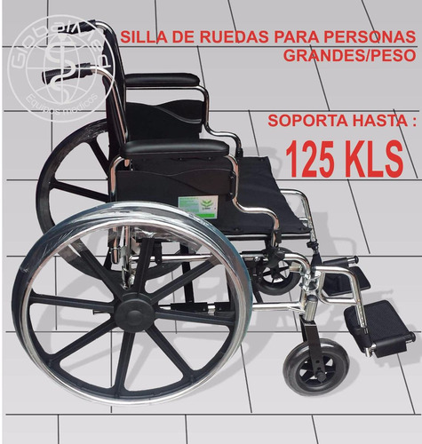 Silla D Ruedas Para Personas Grandes / Peso Ultra Resistente