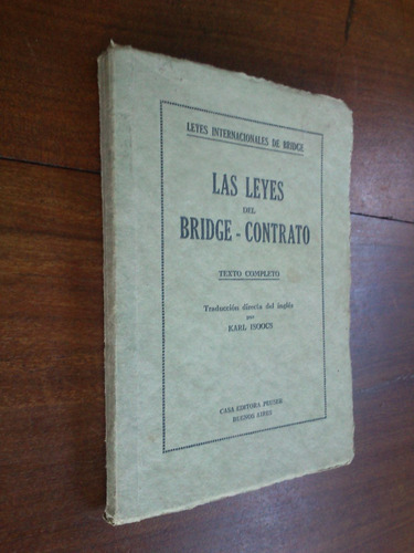 Las Leyes Del Bridge - Contrato - Trad. Karl Isoocs