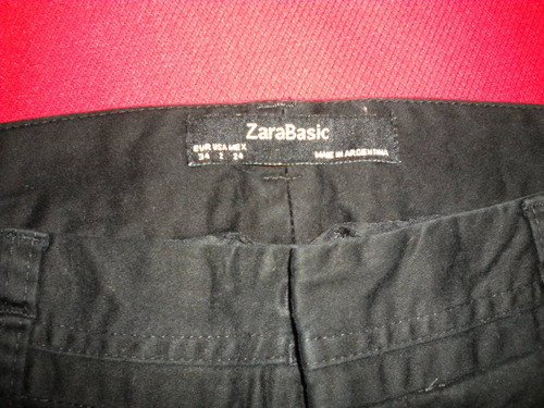 Zara - Pantalon- Gabardina- Talle 34