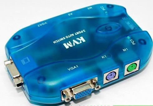 Imagen 3 de 5 de Kvm Switch 2puerto Ps2 Teclado Mouse Monitor 2pc A 1 Monitor