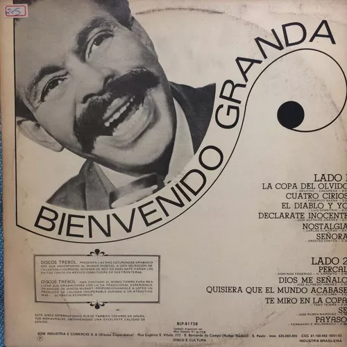 Lp Bienvenido Granda - Canta Angustia - Colecionável, Item de Música Cid  Usado 45772957