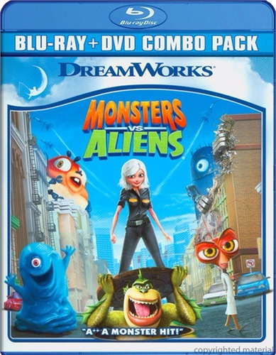 Blu-ray + Dvd Monsters Vs Aliens