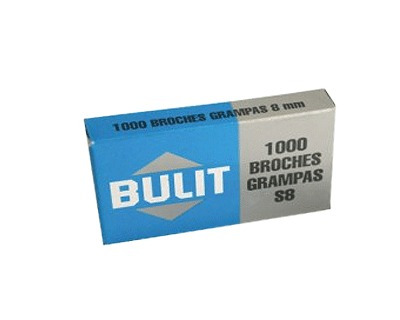 Grampas Bulit 8mm 1000 Unidades Cabr10008n 8mmx10,5mm