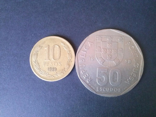 Moneda Portugal 50 Escudos Níquel 1988 (c24)