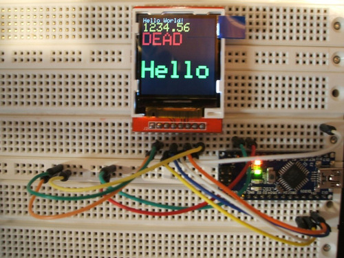Arduino: Lcd Tft Serial Spi De 1.44 Y 128x128 Pix Ili9163