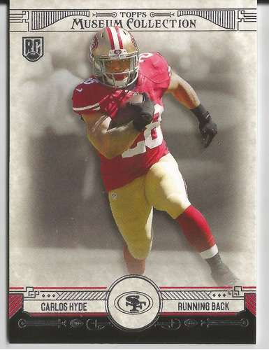 2014 Topps Museum Collection Rookie Carlos Hyde Rc Rb 49ers