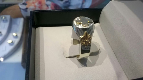 Anillo De Enfermera De Plata Y Oto Bajo