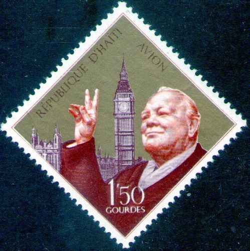 Haití Sello Aéreo Mint Sir Winston Churchill = Big Ben 1968