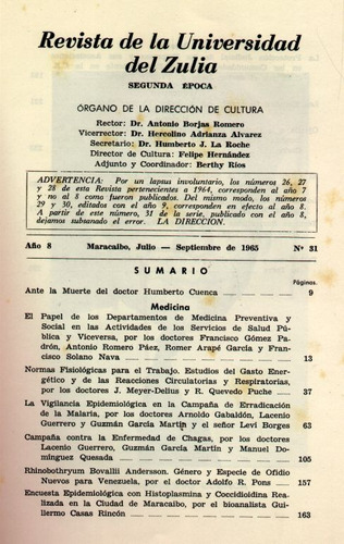 Revista Universidad De Zulia (medicina, Letras, Periodismo)