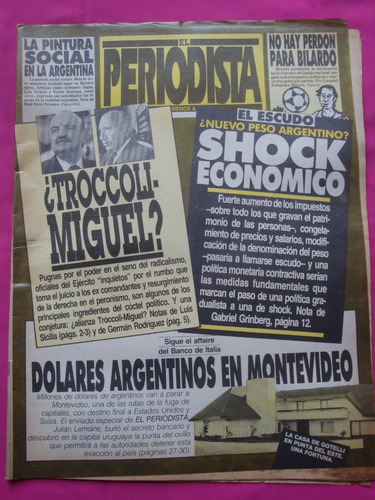 Revista El Periodista N° 40 Bilardo - Troccoli - Miguel