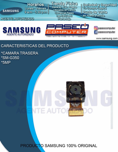 Camara Trasera Sm-g350 Agente Autorizado Samsung