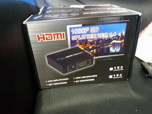 Splitter Hdmi 1x2 Full Hd Y 3d Saltar Protección Hdpc De Ps3