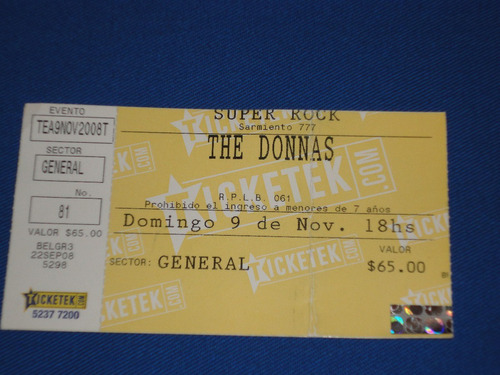 The Donnas (entrada Al Show Del 9/11/2008)