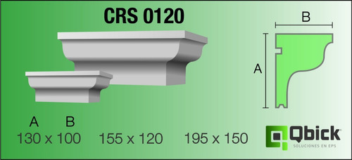 Moldura Exterior Telgopor Crs 0120 Q-mold