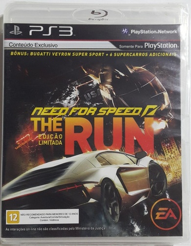 Need For Speed ( The Run ) Em Inglês  { Ps3 }