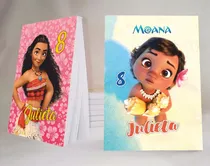 Comprar Moana Princesa Souvenir Anotador Personalizado X40 10x14!!!