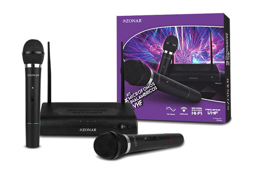 Kit Par Microfonos Inalambricos Profesionales Receptor 6.3mm
