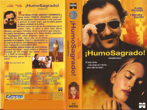 Humo Sagrado Vhs Harvey Keitel Kate Winslet Vhs Sin Caja