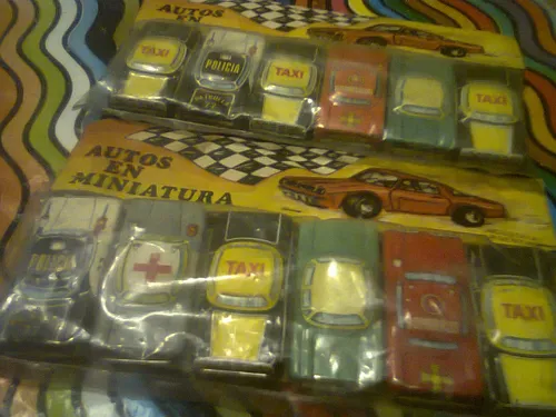Antiguos Autitos Cochecitos Chapa Blister Kiosko Retro Kxz (Usado)