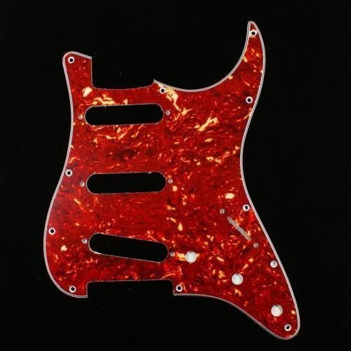 Escudo Para Guitarra Strato Sss 3 Camadas Tortoise Red