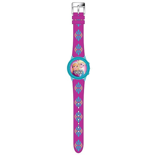 Caso Congelado Intermitente Glitter Reloj Lcd