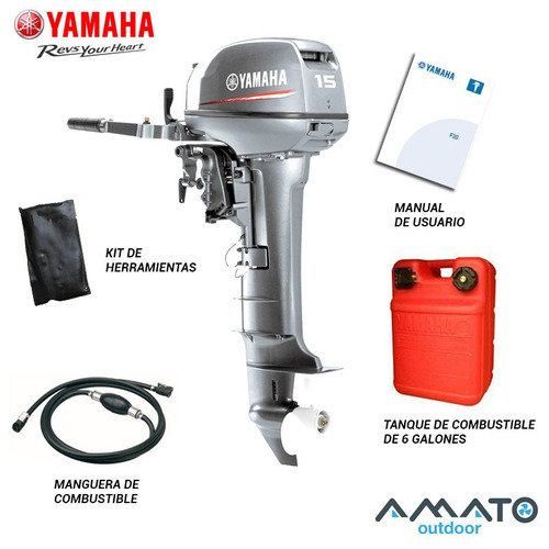 Motor Yamaha 15 Hp 2t 15fmhl Pata Larga Consultar Oferta