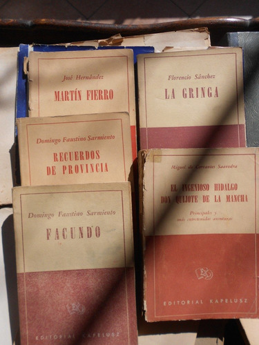 Lote 5 Libros Facundo Martin Fierro  La Gringa Ver Foto