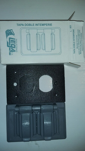 Imagen 2 de 4 de Tapa A Prueba De Imtenperie Doble Plastica.