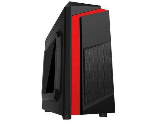 Gabinete Pc Micro Atx + Fuente De Poder Incluida Rojo