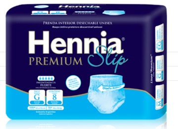 Imagen 1 de 2 de Hennia Premium Slip Ropa Interior Descartable Unisex G 8 Uni