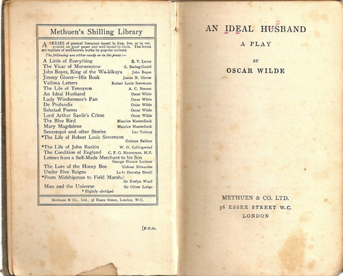 An Ideal Husband - Oscar Wilde