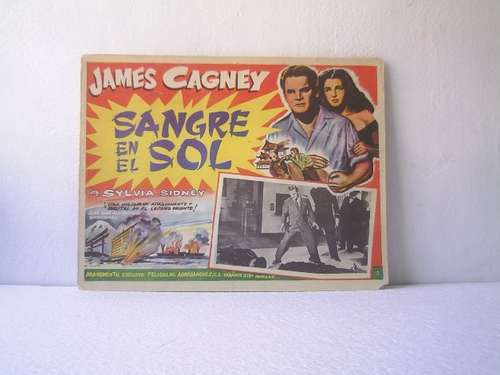 Afiche De La Película Sangre En El Sol Con James Cagney 1945