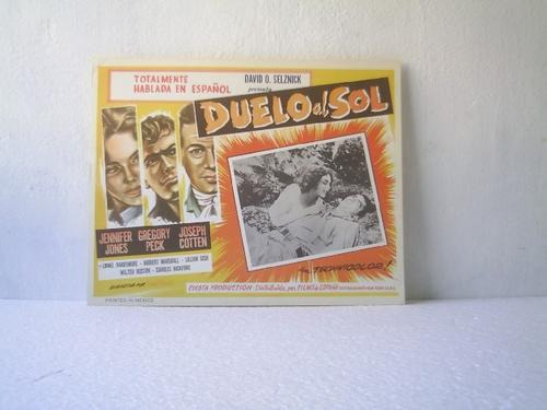 Afiche De La Película Duelo Al Sol Jones Peck Cotten 1946.