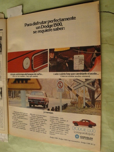 Publicidad Dodge 1500 Chrysler Año 1976