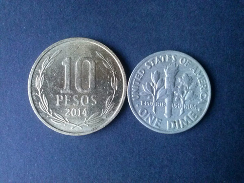 Moneda Estados Unidos One Dime 1987 Ceca D Níquel (c45)