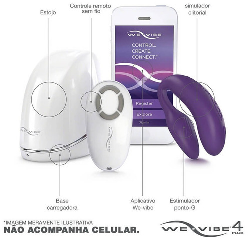 We-vibe 4 Plus - Vibrador Para Casais Com Controle | Roxo