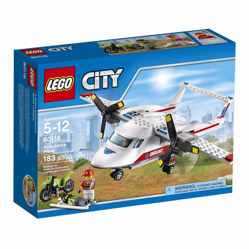 Lego City 60116 Aeroplano Ambulancia Original