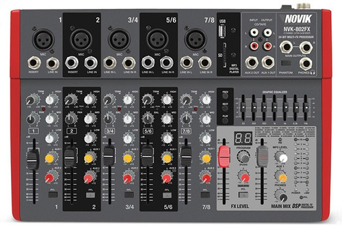 Mesa Novik Nvk-802fx Ultra Slim Mixer - Ms0038