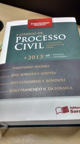 Livro Código De Processo Civil E Legislação Processual 45 Ed (Usado)
