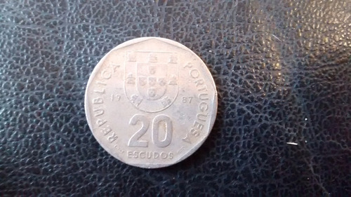 Moneda Portugal 20 Escudos 1987 (x1178