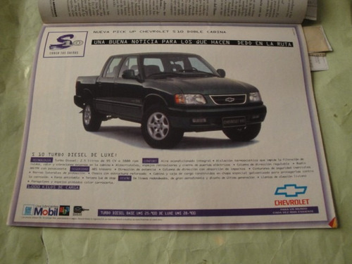 Publicidad Chevrolet S10 Pick Up Año 1997