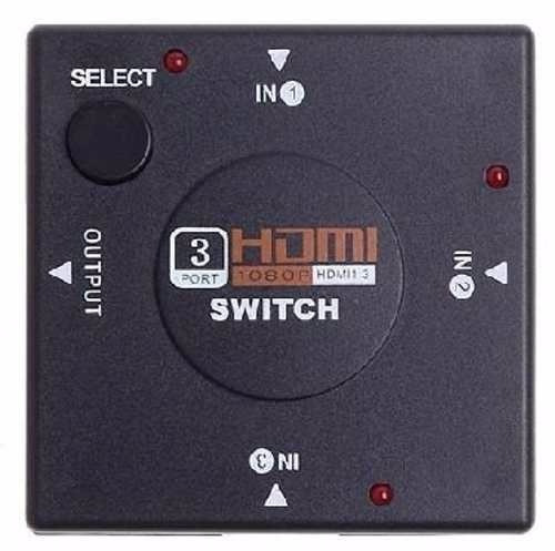 Switch Selector Para Cables Hdmi 3 Puertos 1080p Splitter