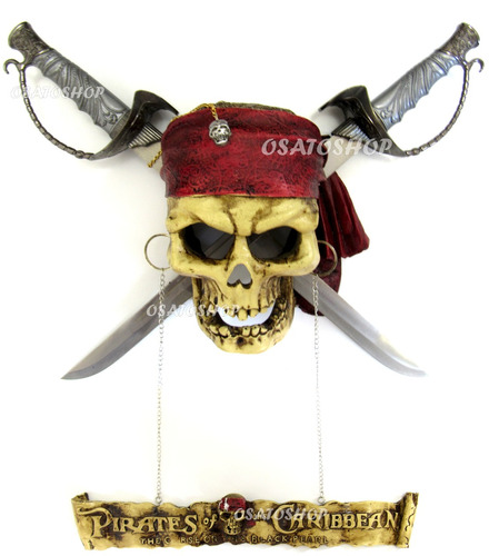 Cranio Caveira Perola Negra Piratas Do Caribe Em Estoque