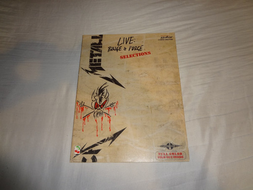 Song Book Original Imp Raro Metallica Live Binge & Purge
