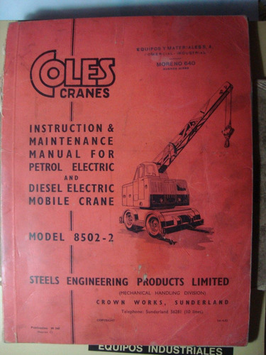 Catalogo Coles Cranes Equipos Y Materiales Industrial 1953
