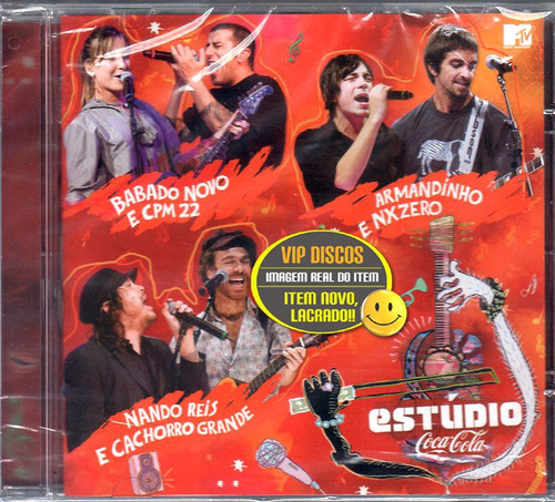 Cd Estúdio Coca Cola Com Nx Zero Cpm 22 - Novo Lacrado Raro