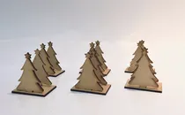 Comprar 10 Servilleteros Pinito Navidad Candybar Mdf Fibrofacil 3mm
