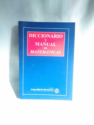 Diccionario Y Manual De Matematicas Nichols Schwartz