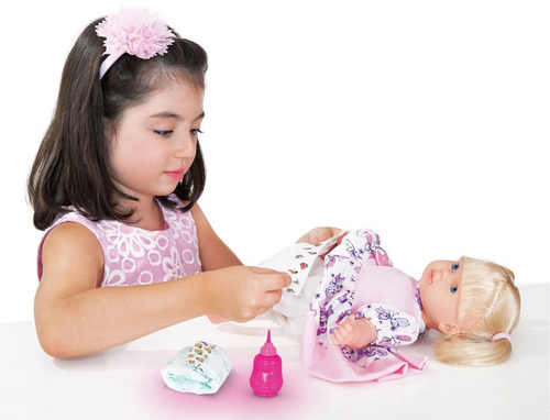 Boneca Mini Baby Faz Xixi 217 - Super Toys